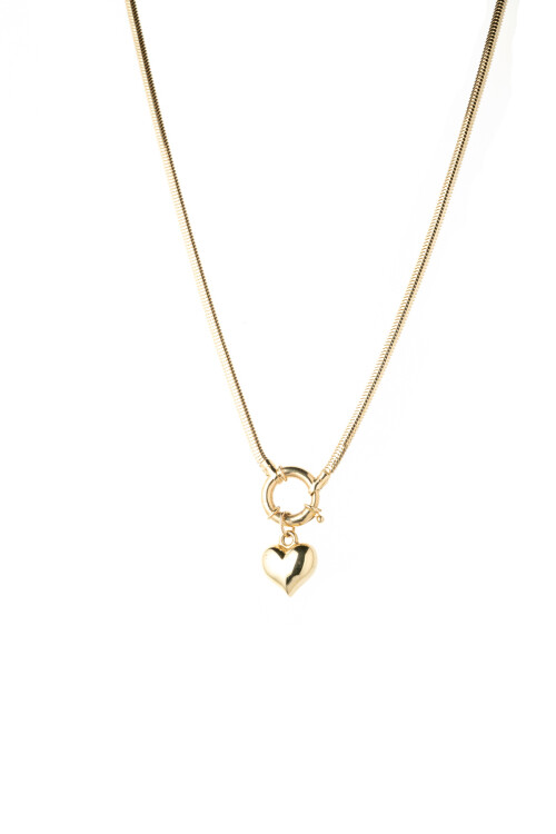 KALPLİ BALIK SIRTI ZİNCİR KOLYE