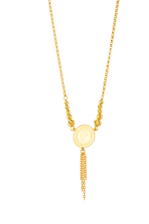 ÇEYREKLİ DORİKA DOÇ ZİNCİR KOLYE