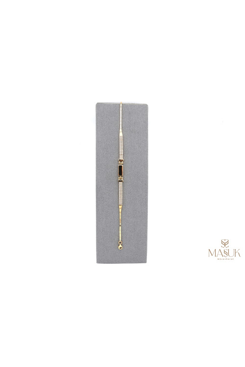 DİKDÖRTGEN TAŞLI BİLEKLİK