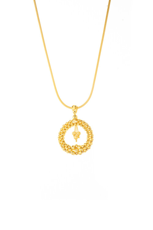 KALZE ZİNCİRLİ DORİKA YUVARLAK KOLYE