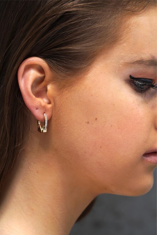 KRAL TACI TAŞLI KÜPE