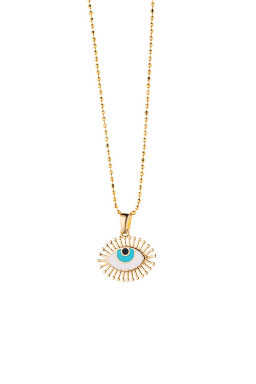 MİNELİ GÖZLÜ KOLYE