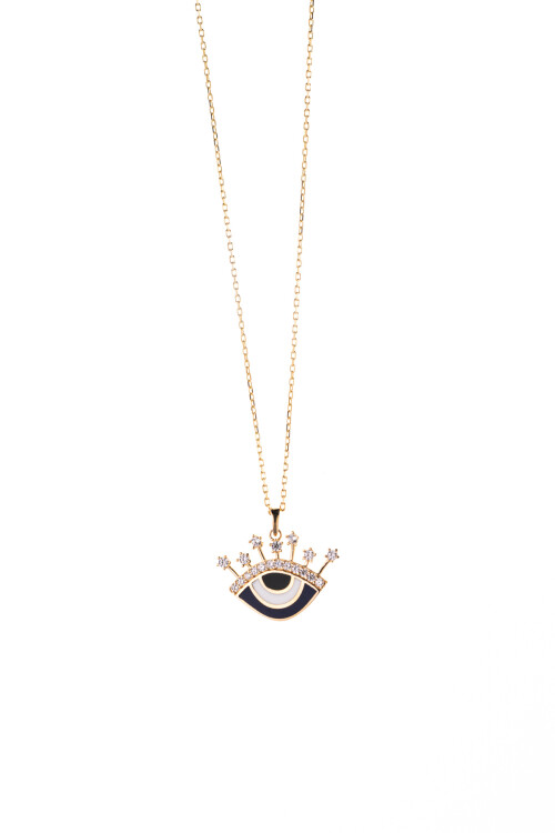 Nazar Boncuklu  Altın Kolye