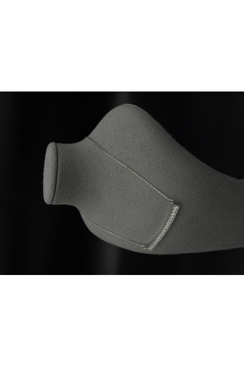 PIRLANTA ÇUBUK ZİNCİRLİ KOLYE