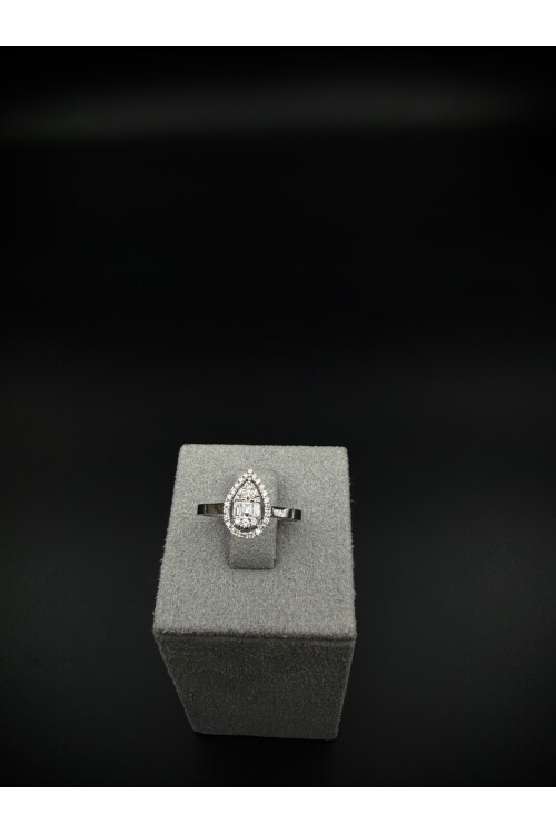 PIRLANTA DAMLA MODEL BAGET ve YUVARLAK TAŞ YÜZÜK