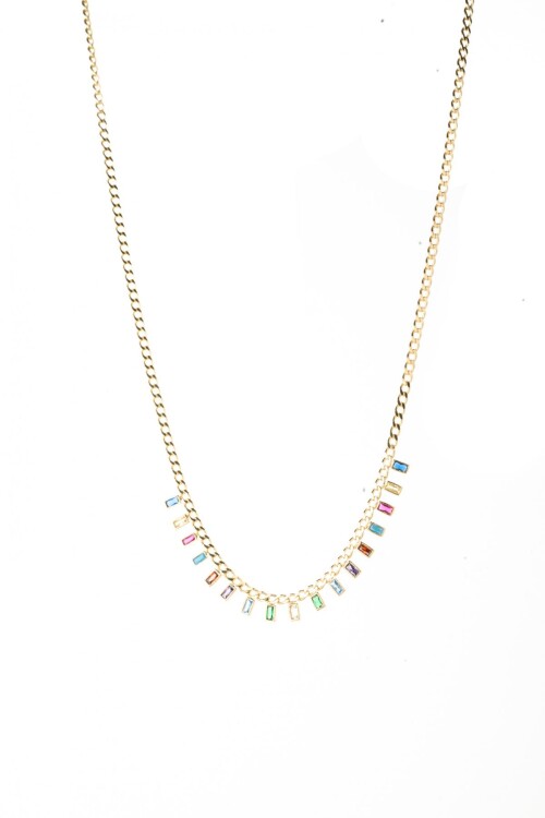 Renkli Taşlar Kolyesi