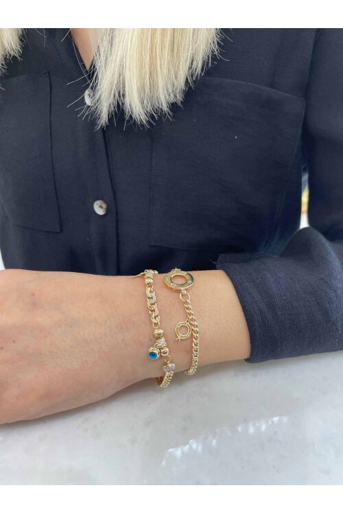 GURMET VE ATAÇ ZİNCİRLİ CHARM BİLEKLİK