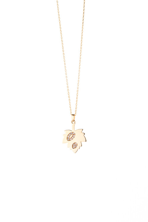 YAPRAK ZİNCİRLİ KOLYE