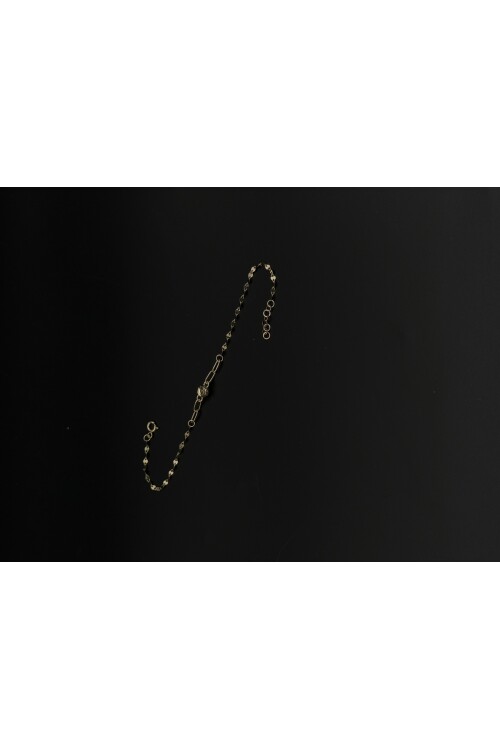 DORİKALI PULLU ZİNCİRLİ BİLEKLİK