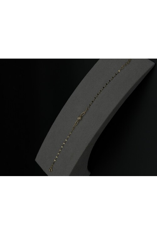 DORİKALI PULLU ZİNCİRLİ BİLEKLİK