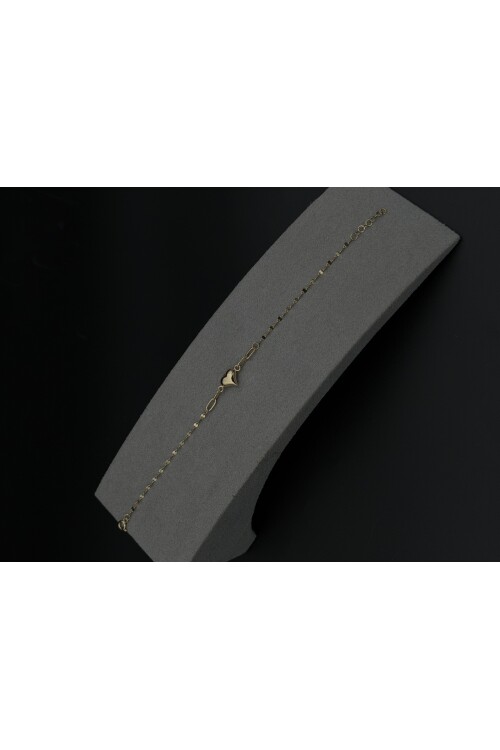 KALP FİGÜRLÜ PULLU ZİNCİRLİ BİLEKLİK