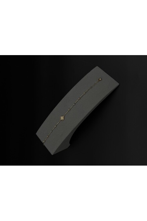 YONCA MODELİ DORİKALI BAR ZİNCİRLİ BİLEKLİK