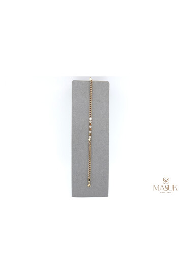 ALTIGEN TAŞLI GURMET ZİNCİRLİ BİLEKLİK