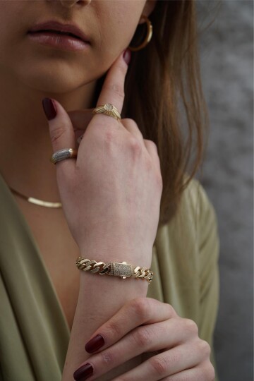 TAŞLI GURMET ZİNCİR BİLEKLİK