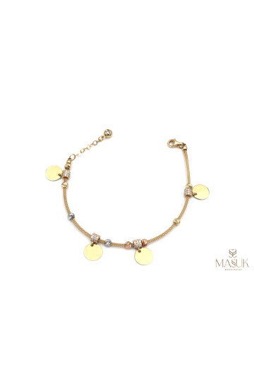 KALZE ZİNCİR PULLU BİLEKLİK