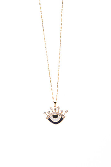 Nazar Boncuklu  Altın Kolye